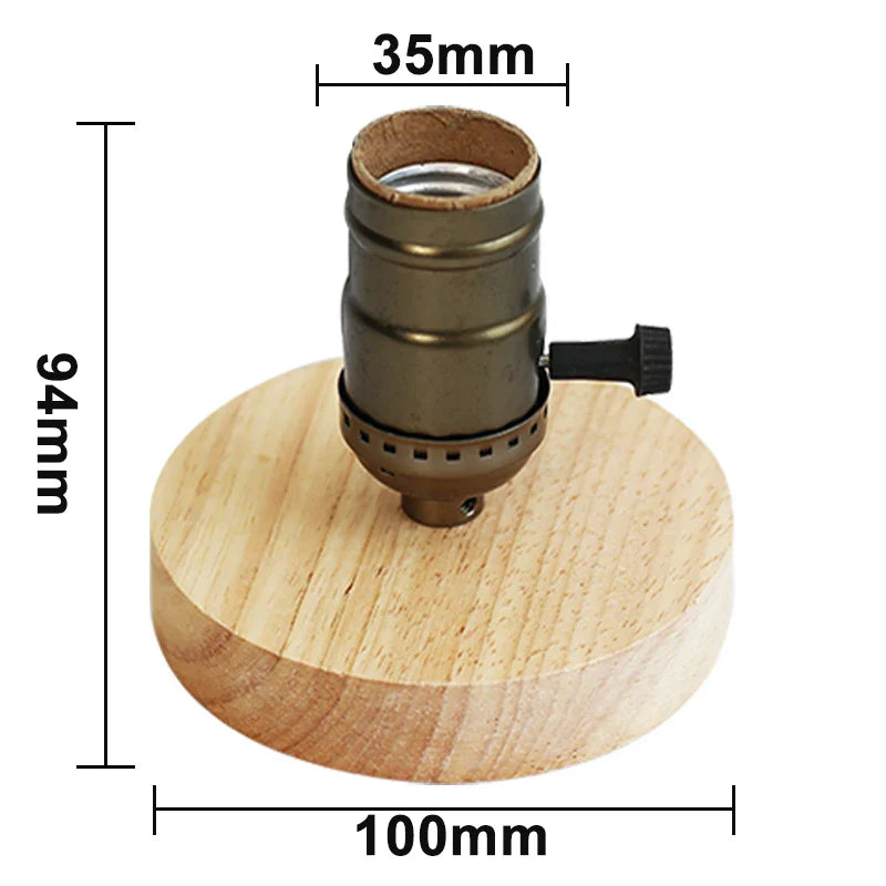 Holvía Tischlampe aus Holz | Kompaktes Design | Ideal für Schreibtisch & Nachttisch | In 4 Farben erhältlich
