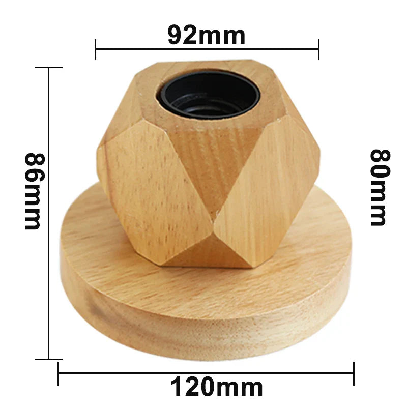 Holvía Tischlampe aus Holz | Kompaktes Design | Ideal für Schreibtisch & Nachttisch | In 4 Farben erhältlich