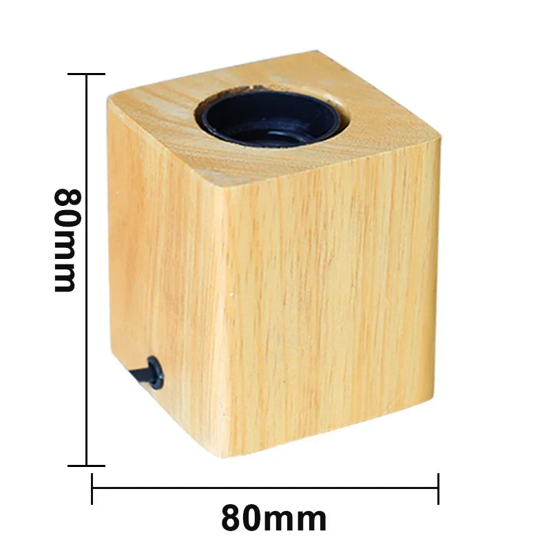 Holvía Tischlampe aus Holz | Kompaktes Design | Ideal für Schreibtisch & Nachttisch | In 4 Farben erhältlich
