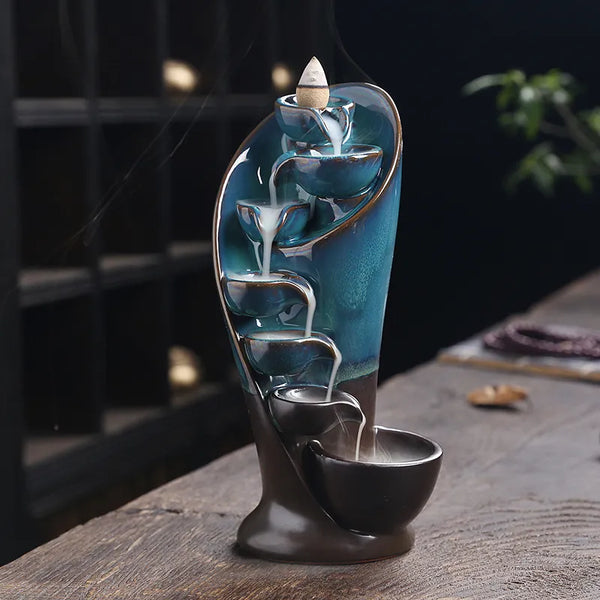 AromaFackel | Handgefertigter Räucherbrunnen | Fördert Entspannung | Premium Keramik