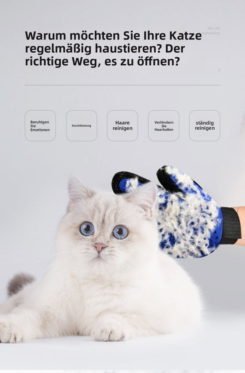 Fellpflege-Handschuhe PawGroom | Tierhaar-Entfernung & Massage | Für Hunde | Paar & Einzelhandschuh