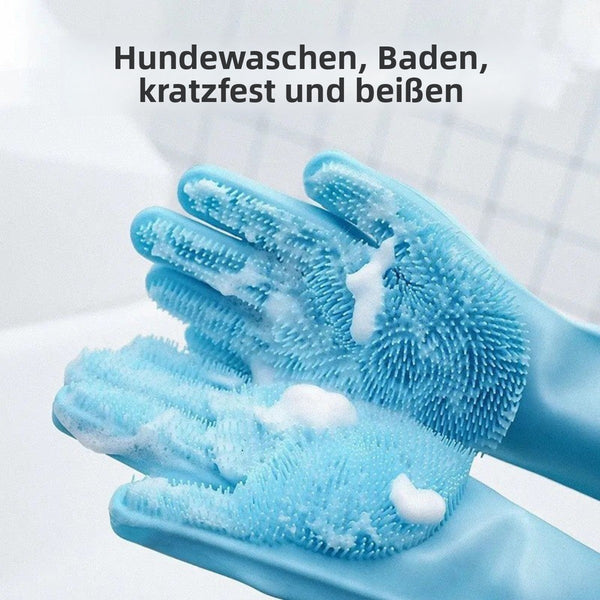 PawRelax Grooming Handschuhe | Fellpflege & Massage für Hunde & Katzen | Gummi | Paar