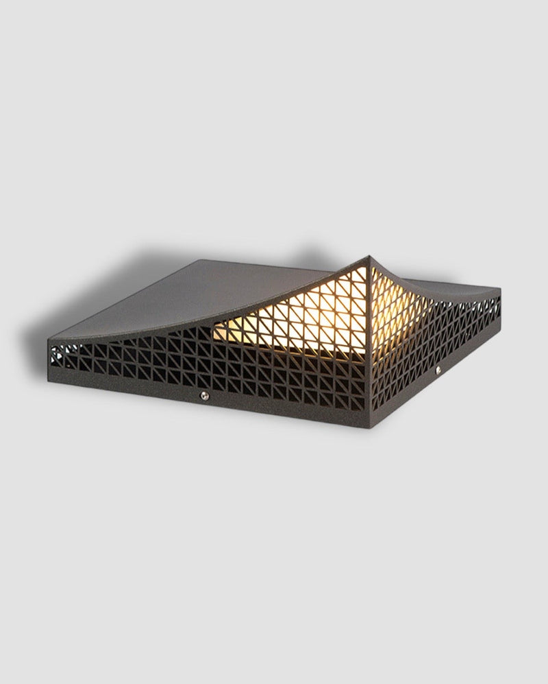 Solar-Wandleuchte Pyramalux | Intelligente Sensorsteuerung | Wetterfest IP65 | Edelstahl & Aluminium | Ø 30 cm