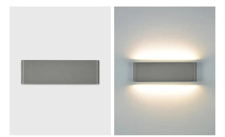 Luminava Wandleuchte Bad | IP65 Wasserdicht | Modernes Design | LED Aluminium