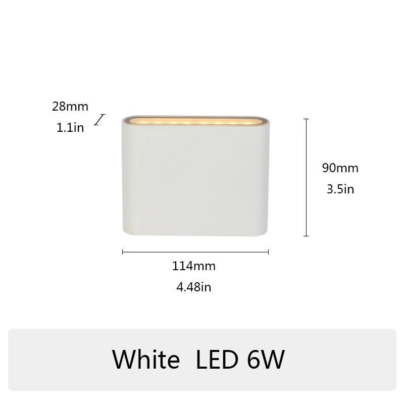 Luminava Wandleuchte Bad | IP65 Wasserdicht | Modernes Design | LED Aluminium