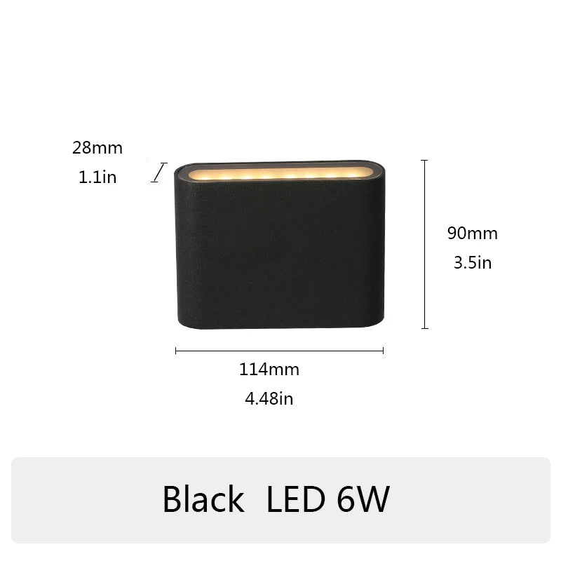 Luminava Wandleuchte Bad | IP65 Wasserdicht | Modernes Design | LED Aluminium