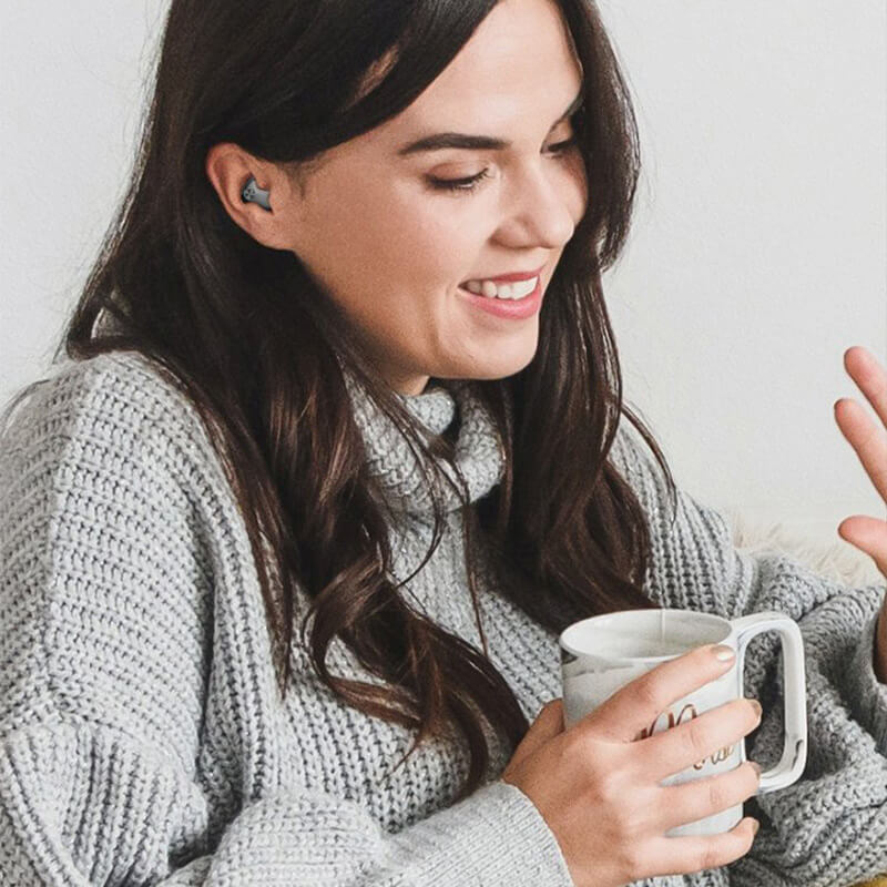 SomnioBuds Schlafkopfhörer | Ultradünn & Ergonomisch | Noise Cancelling | IPX5 Wasserdicht & 24h Akku