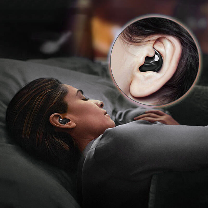SomnioBuds Schlafkopfhörer | Ultradünn & Ergonomisch | Noise Cancelling | IPX5 Wasserdicht & 24h Akku