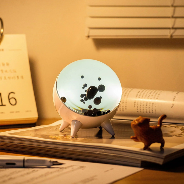 Ferrofluid Lautsprecher ViscoBeat | Bluetooth & AUX | Mit LED-Beleuchtung & Magnetsteuerung | 10,6 x 9,8 cm
