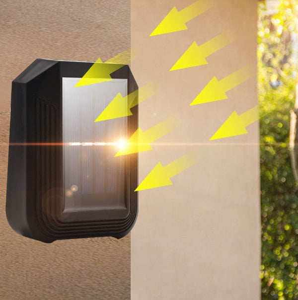 Stellora Solar Außenwandleuchte mit Sternenlichteffekt | Wetterfest & Automatisch | Warm- & Kaltweiß | Elegantes Design